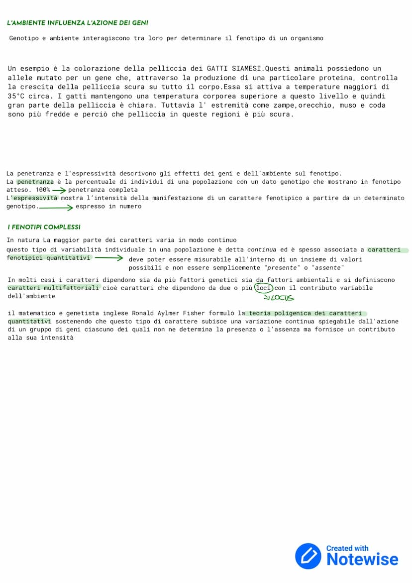 GENETICA
La GENETICA è lo studio delle leggi e dei meccanismi che permettono la trasmissione dei caratteri da una
generazione ad un' altra e