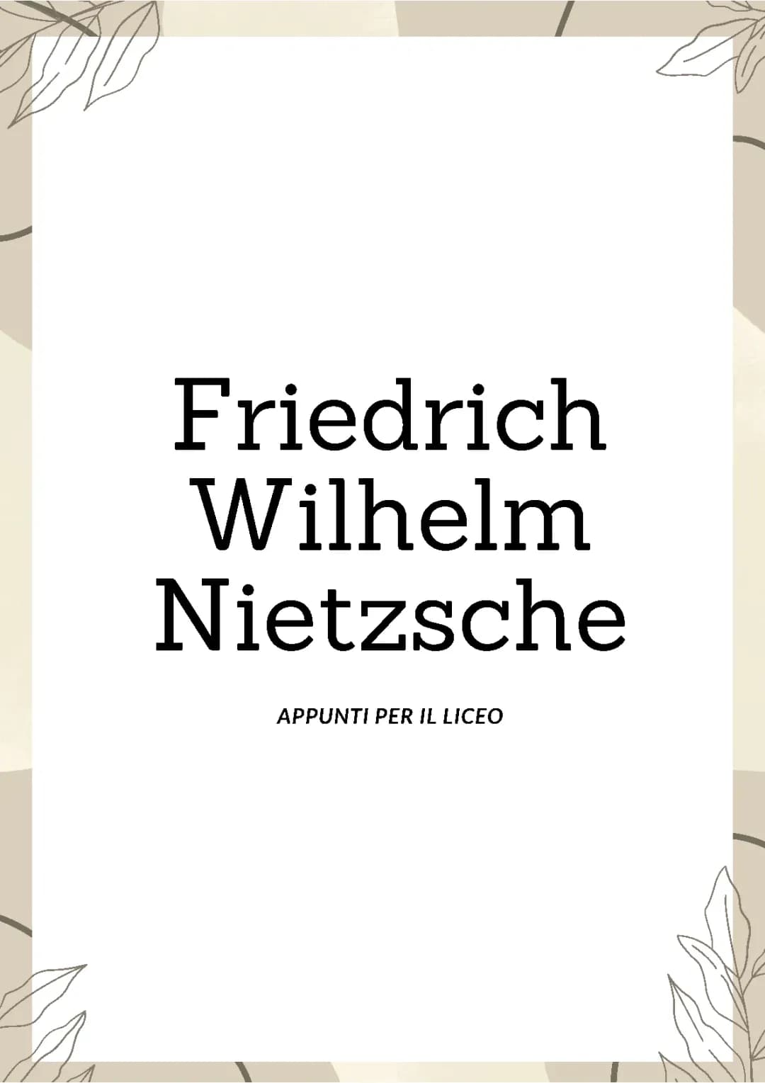 Friedrich Wilhelm Nietzsche