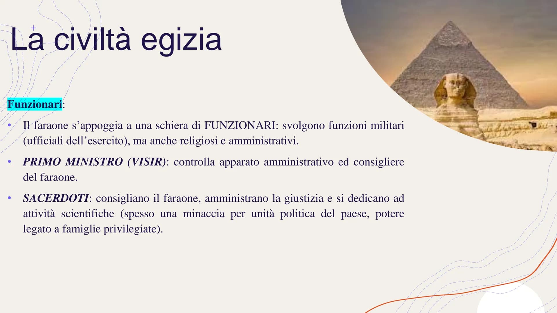 EGITTO
Eufrate in
MESOPOTAMI
La civiltà egizia
Anche sul Nilo si sviluppa una CIVILTÀ FLUVIALE. È proprio grazie all'ampio delta del fiume c