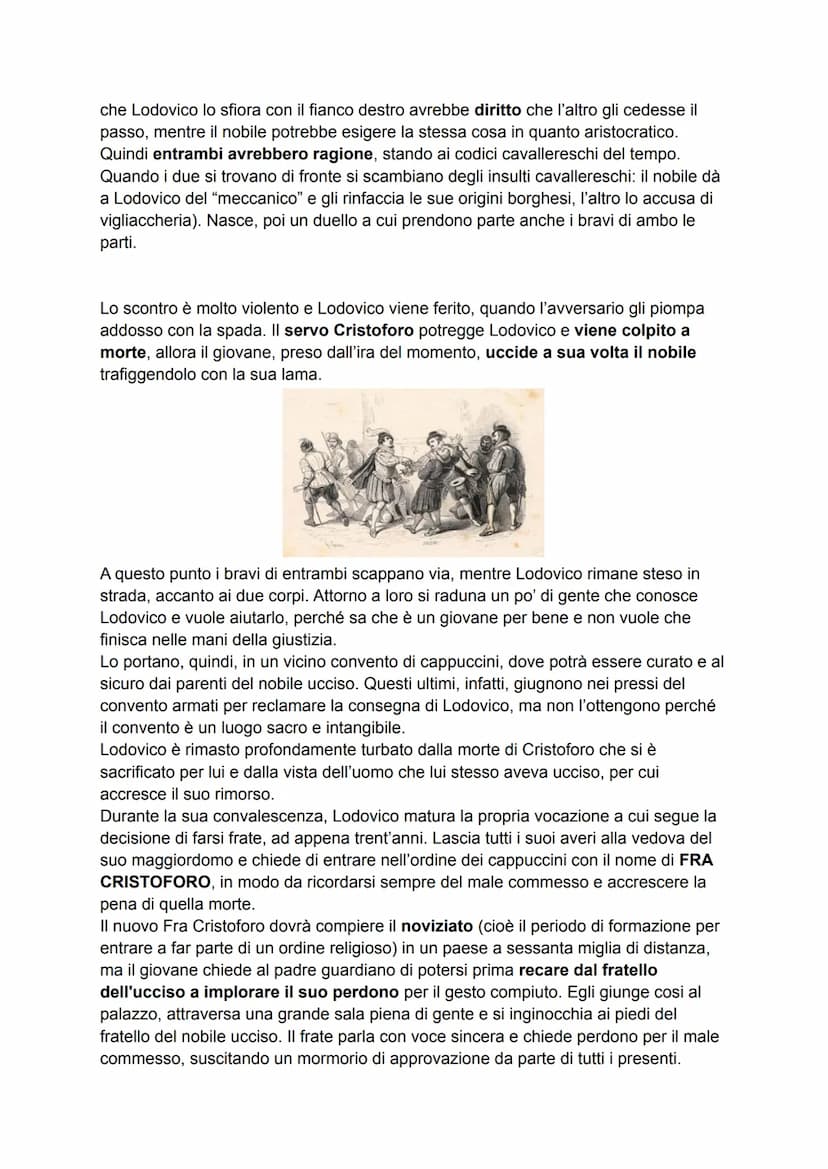 CAPITOLO 4
Manzoni apre il quarto capitolo introducendo una nuova dimensione spaziale, in
quanto siamo sulla strada che da Pescarenico (dove