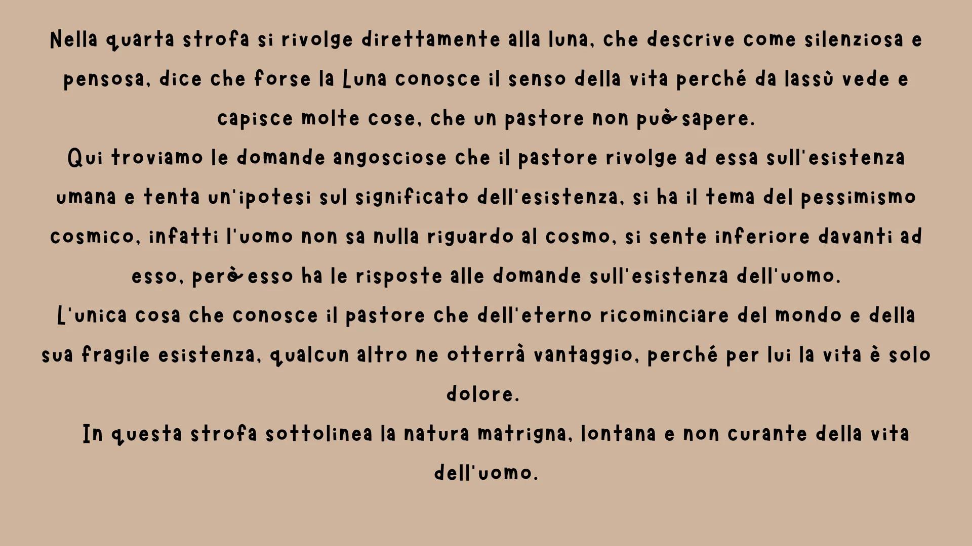 CANTO NOTTURNO DI UN
PASTORE ERRANTE
DELL'ASIA
GIACOMO LEOPARDI
(VV.61-FINE: PAG 154-156)
U Questo canto è stato composto tra l'ottobre del 