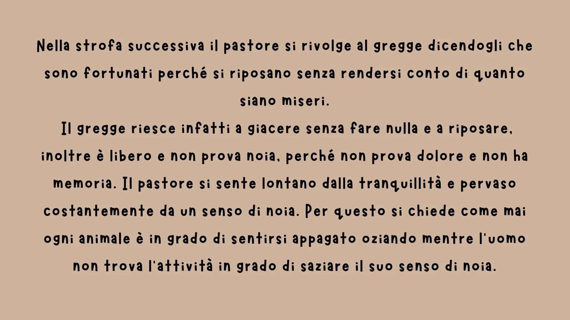 CANTO NOTTURNO DI UN
PASTORE ERRANTE
DELL'ASIA
GIACOMO LEOPARDI
(VV.61-FINE: PAG 154-156)
U Questo canto è stato composto tra l'ottobre del 