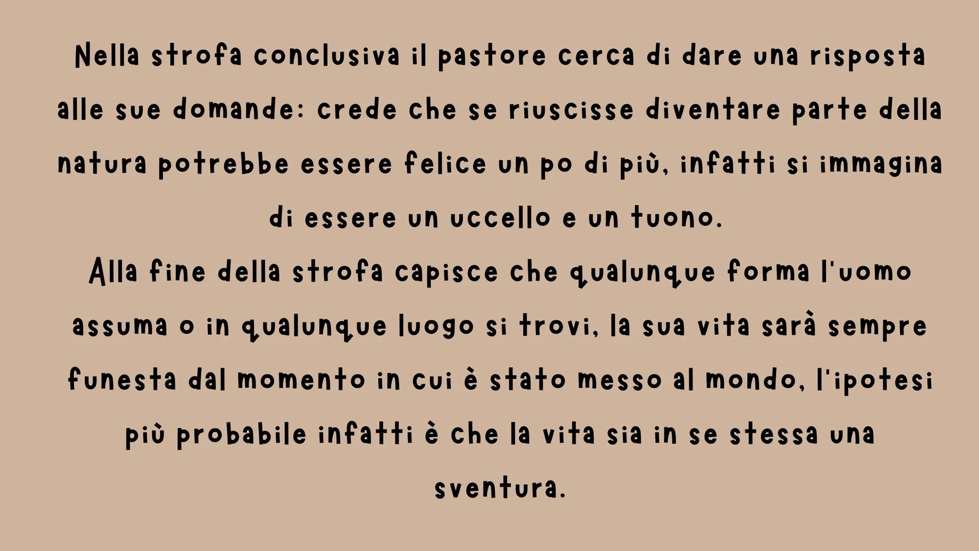 CANTO NOTTURNO DI UN
PASTORE ERRANTE
DELL'ASIA
GIACOMO LEOPARDI
(VV.61-FINE: PAG 154-156)
U Questo canto è stato composto tra l'ottobre del 