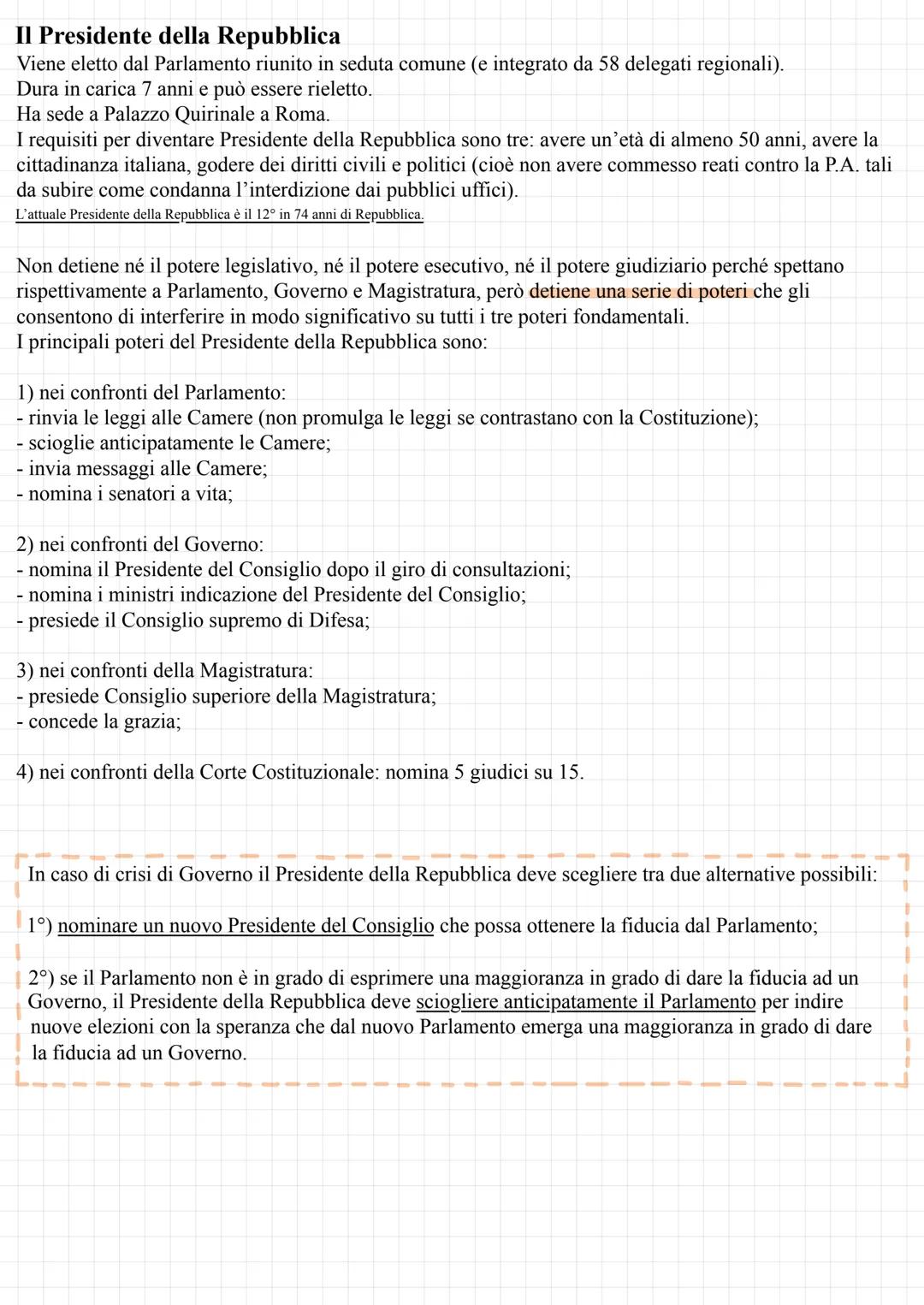 # Il Governo e il Presidente della Repubblica

Il Governo
Composizione
Il Governo italiano è l'organo costituzionale che detiene il potere e