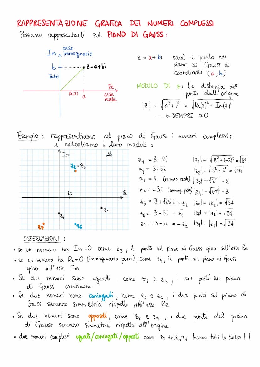 EQUAZIONI CON NUM.COMPLESSI
TEOREMA FONDAMENTALE DEL' ALGEBRA
Ogni equazione di grado no 1 ammette esattamente n soluzioni distinte in C.
·N