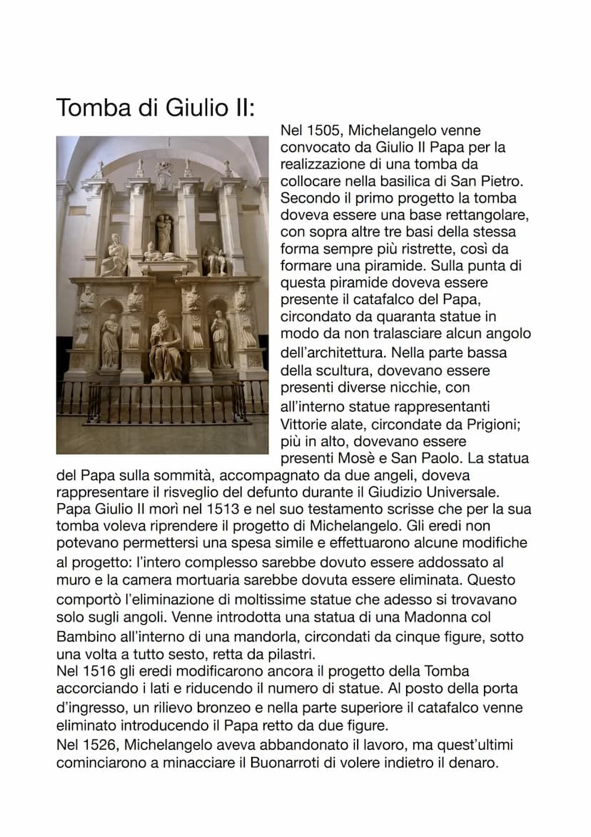 Michelangelo
Vita e filosofia artistica:
Michelangelo Buonarroti nasce a
Caprese il 6 marzo del 1475 da
Ludovico Buonarroti e da Francesca
d