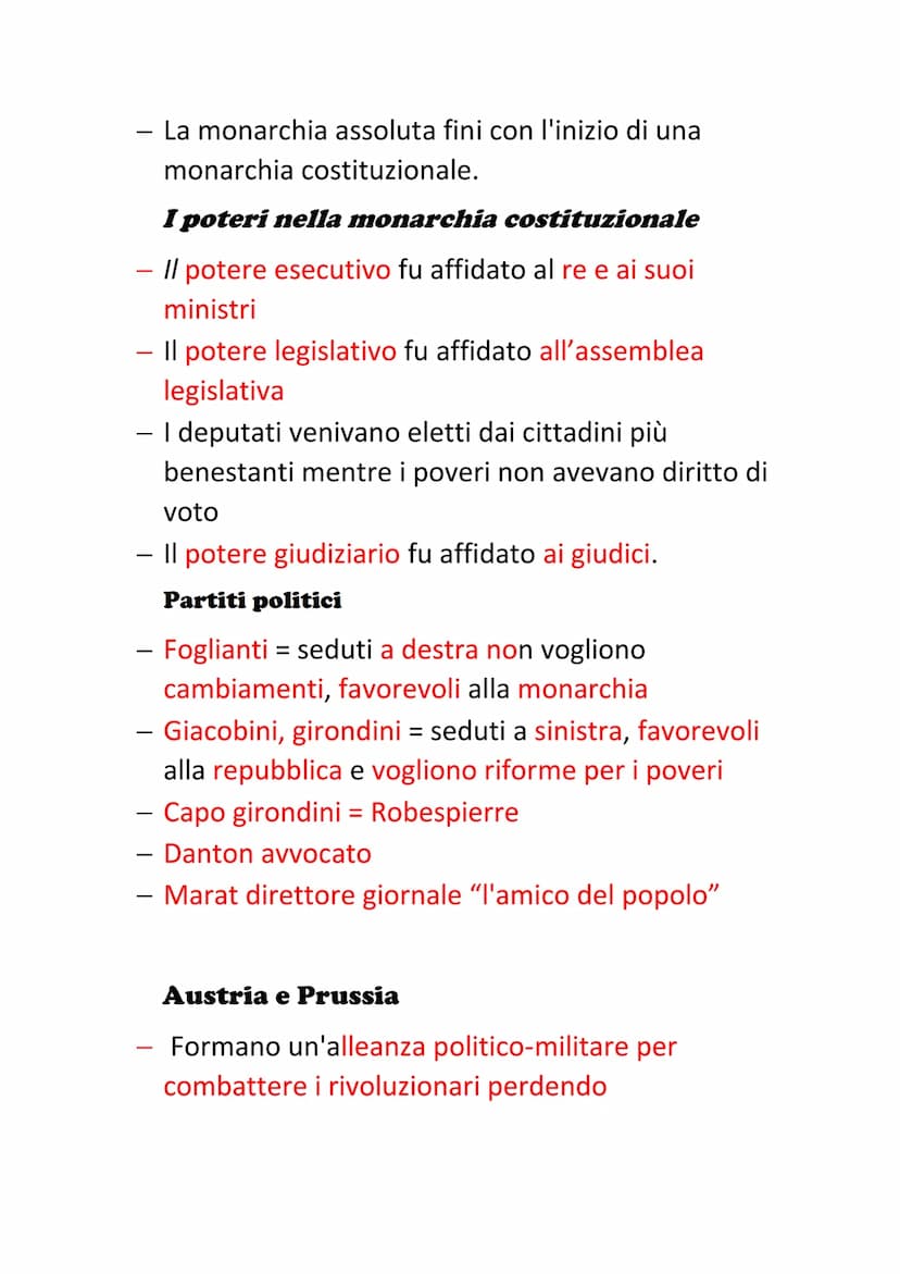Rivoluzione francese
- Inizia il 14 luglio 1789 con la presa della Bastiglia
- Dopo viene approvata la dichiarazione dei diritti
dell'uomo e
