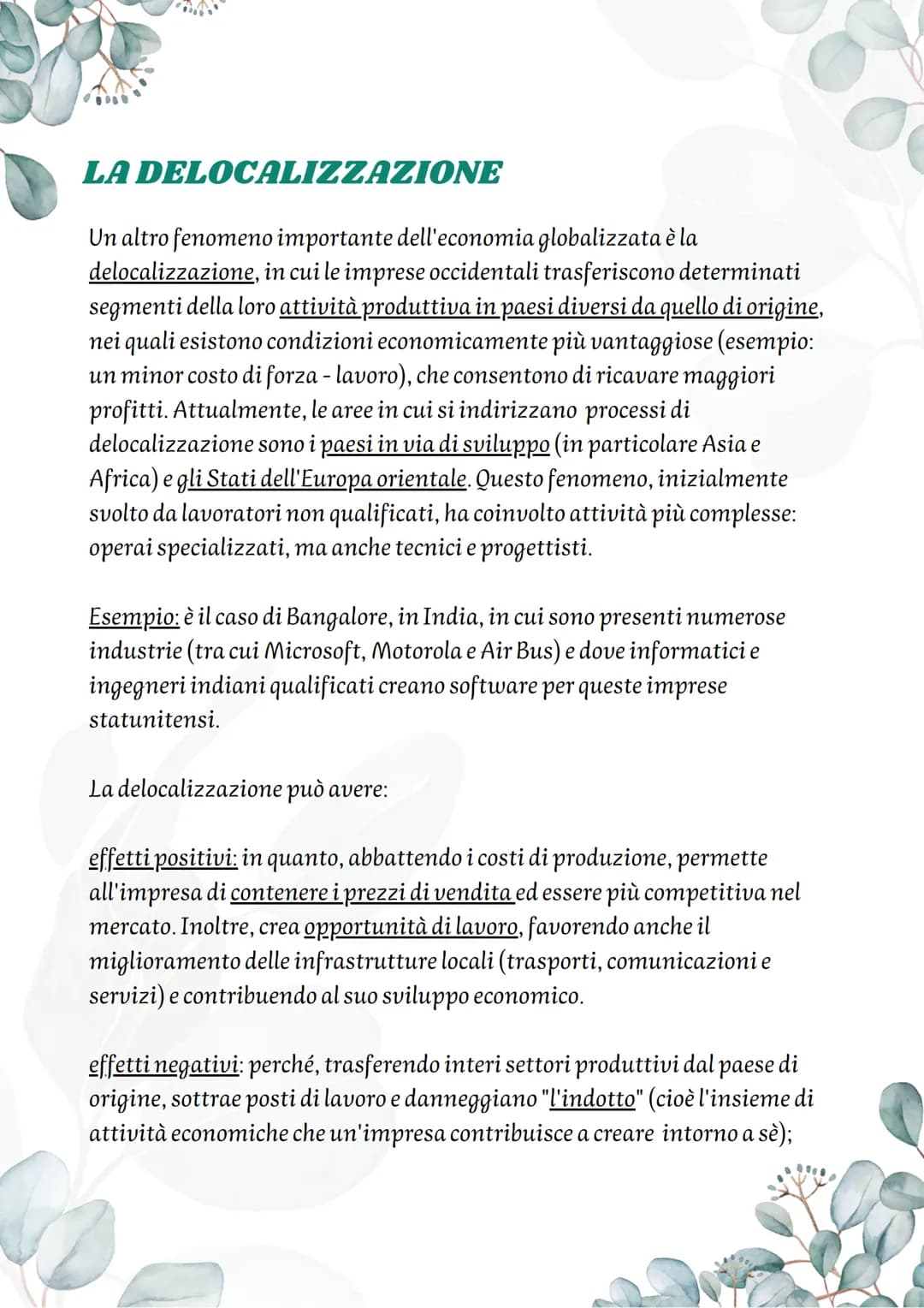 La Globalizzazione
Un inquadramento del fenomeno
Il termine "globalizzazione" è un termine di uso recente che ha registrato
una rapida diffu
