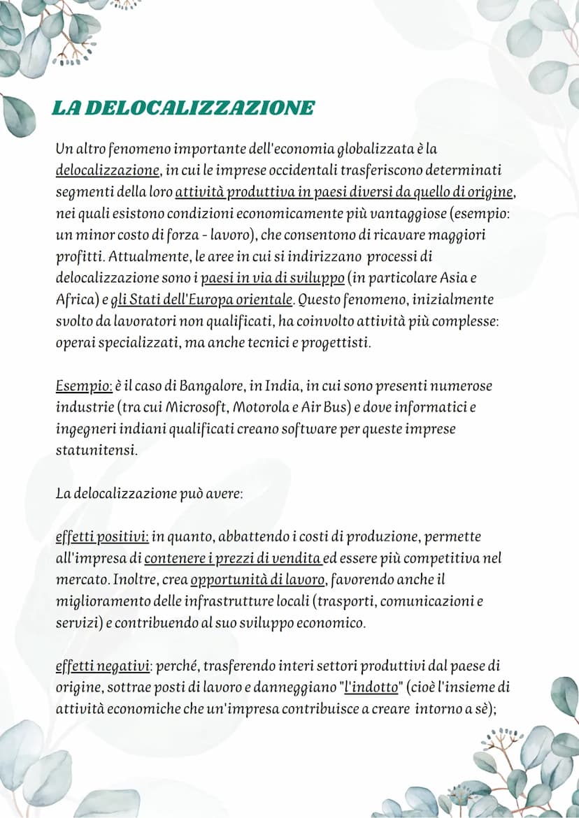 La Globalizzazione
Un inquadramento del fenomeno
Il termine "globalizzazione" è un termine di uso recente che ha registrato
una rapida diffu