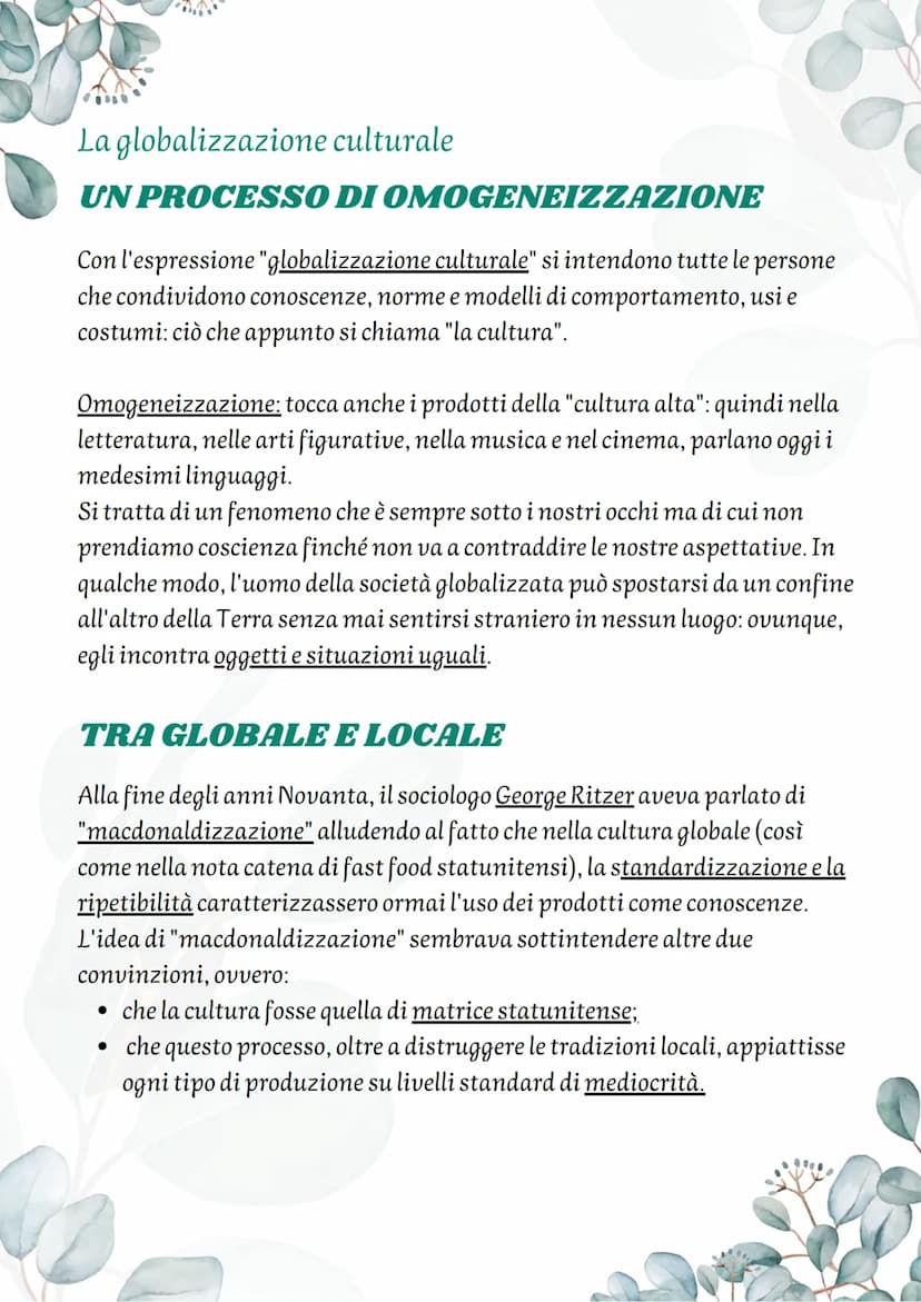 La Globalizzazione
Un inquadramento del fenomeno
Il termine "globalizzazione" è un termine di uso recente che ha registrato
una rapida diffu