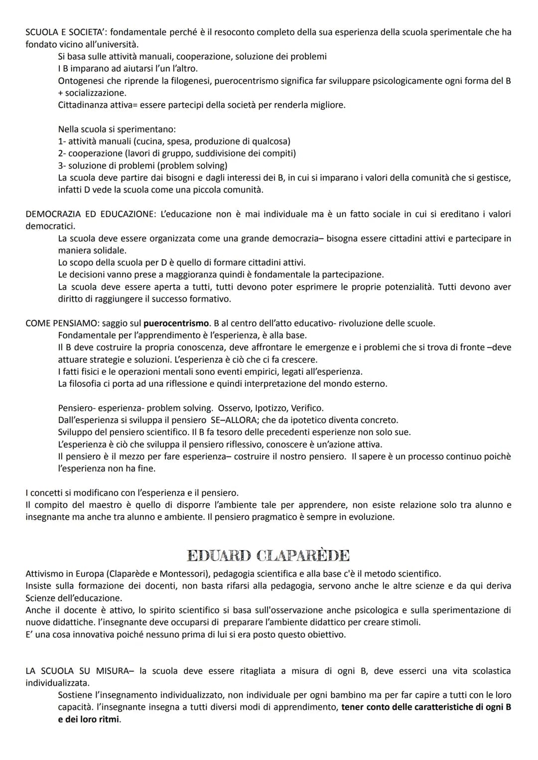 LA SCOPERTA DELL'INFANZIA
Il riferimento della pedagogia precedente è Rousseau con l'Emilio.
Nel suo libro parla della divisione delle tappe