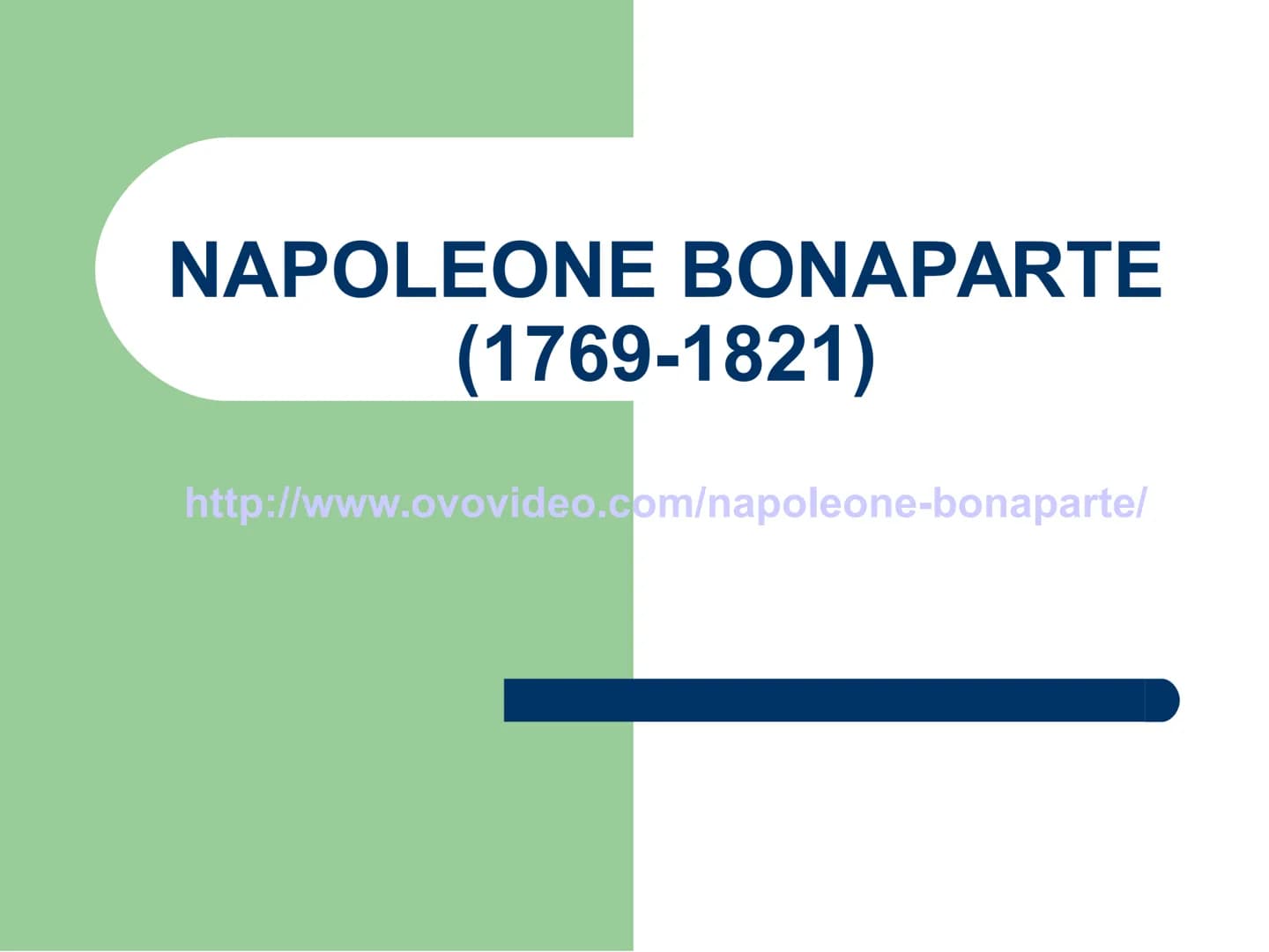 NAPOLEONE BONAPARTE
(1769-1821)
http://www.ovovideo.com/napoleone-bonaparte/ 1796- PRIMA CAMPAGNA
D'ITALIA
1795: il Direttorio affida al gio