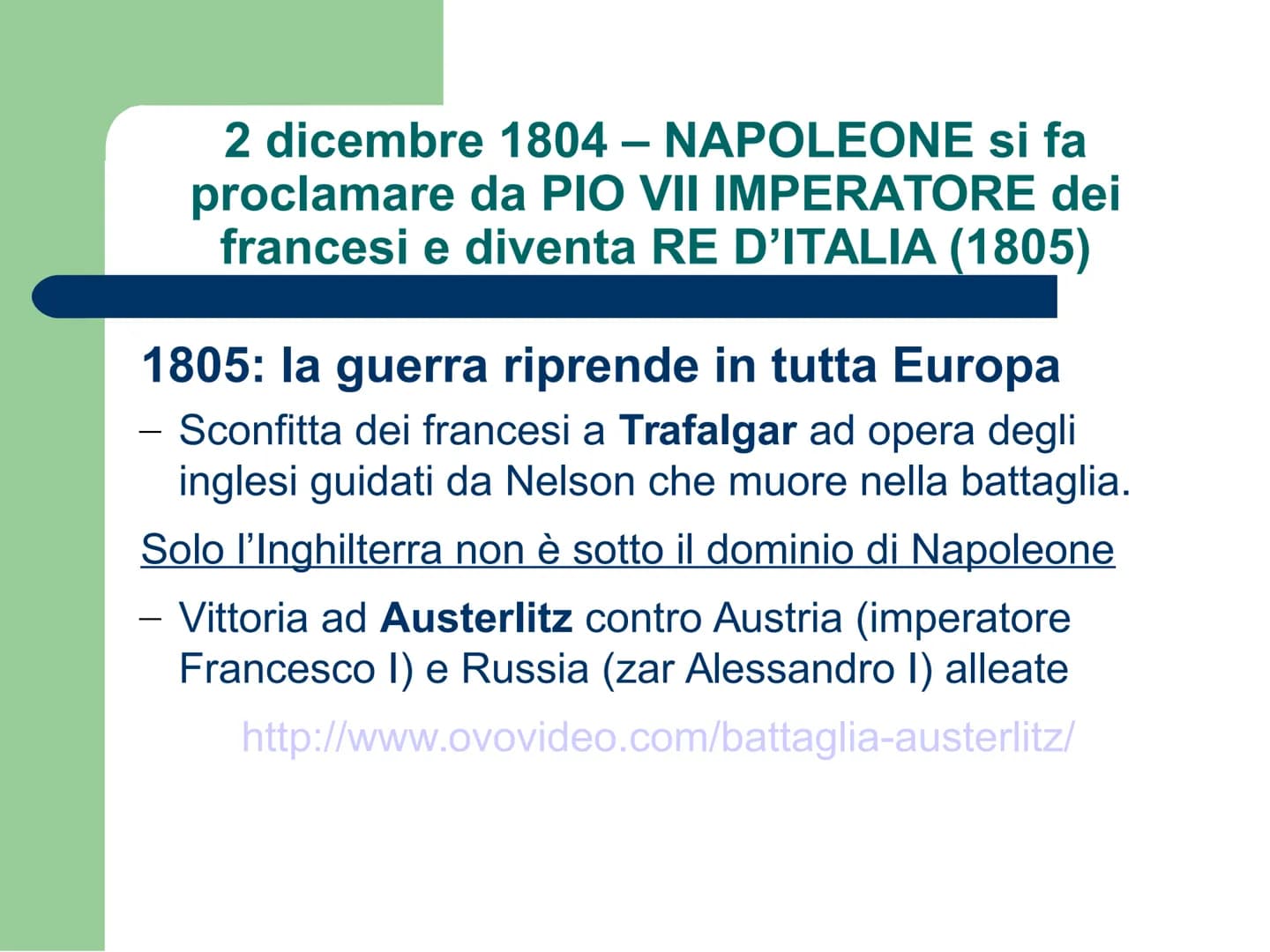 NAPOLEONE BONAPARTE
(1769-1821)
http://www.ovovideo.com/napoleone-bonaparte/ 1796- PRIMA CAMPAGNA
D'ITALIA
1795: il Direttorio affida al gio