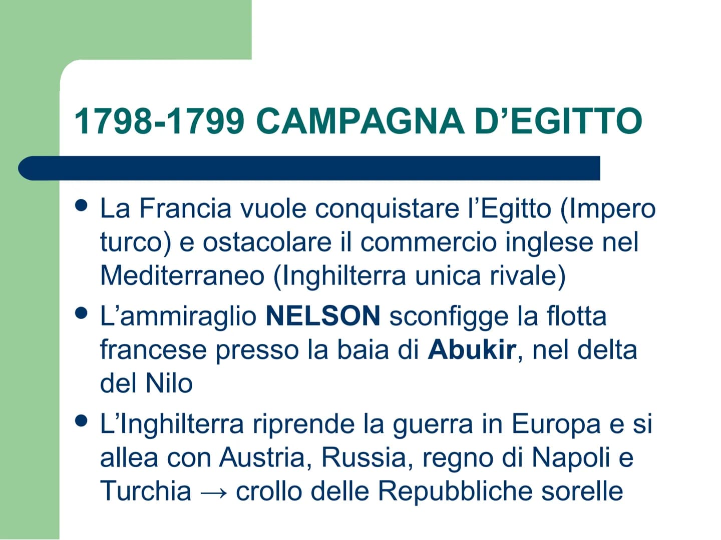 NAPOLEONE BONAPARTE
(1769-1821)
http://www.ovovideo.com/napoleone-bonaparte/ 1796- PRIMA CAMPAGNA
D'ITALIA
1795: il Direttorio affida al gio