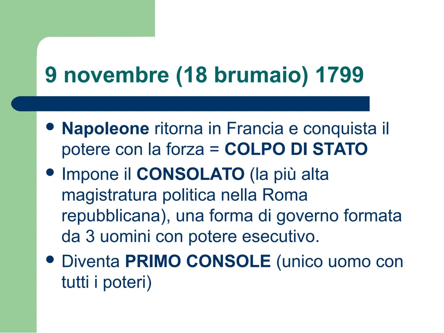 NAPOLEONE BONAPARTE
(1769-1821)
http://www.ovovideo.com/napoleone-bonaparte/ 1796- PRIMA CAMPAGNA
D'ITALIA
1795: il Direttorio affida al gio