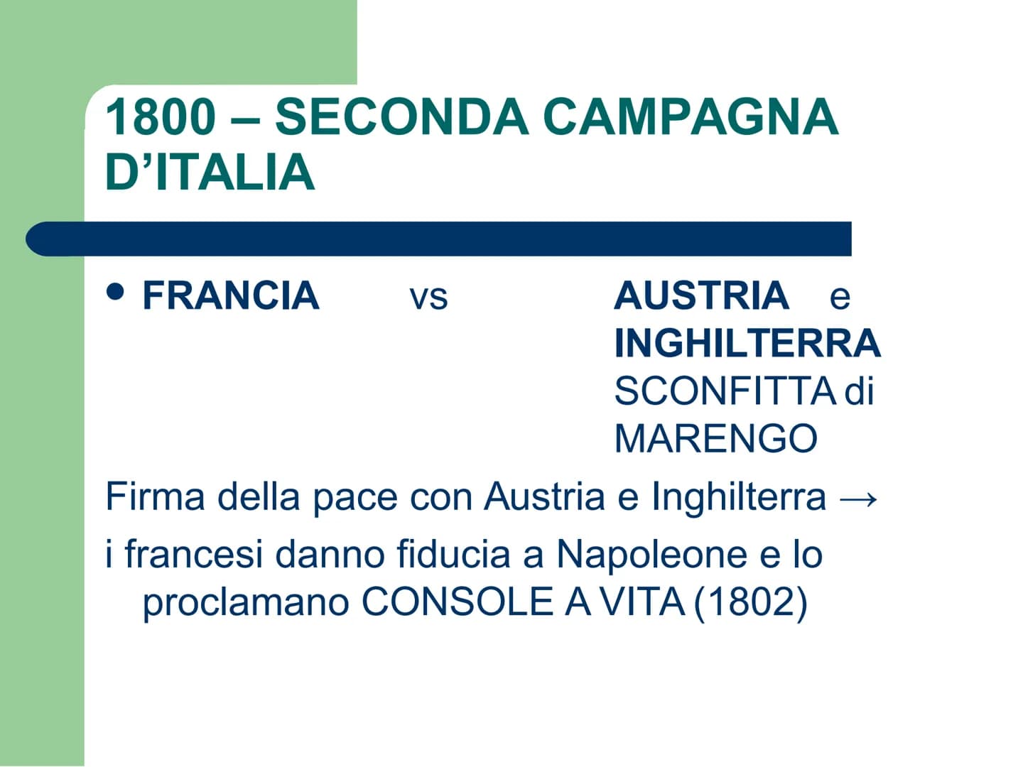 NAPOLEONE BONAPARTE
(1769-1821)
http://www.ovovideo.com/napoleone-bonaparte/ 1796- PRIMA CAMPAGNA
D'ITALIA
1795: il Direttorio affida al gio