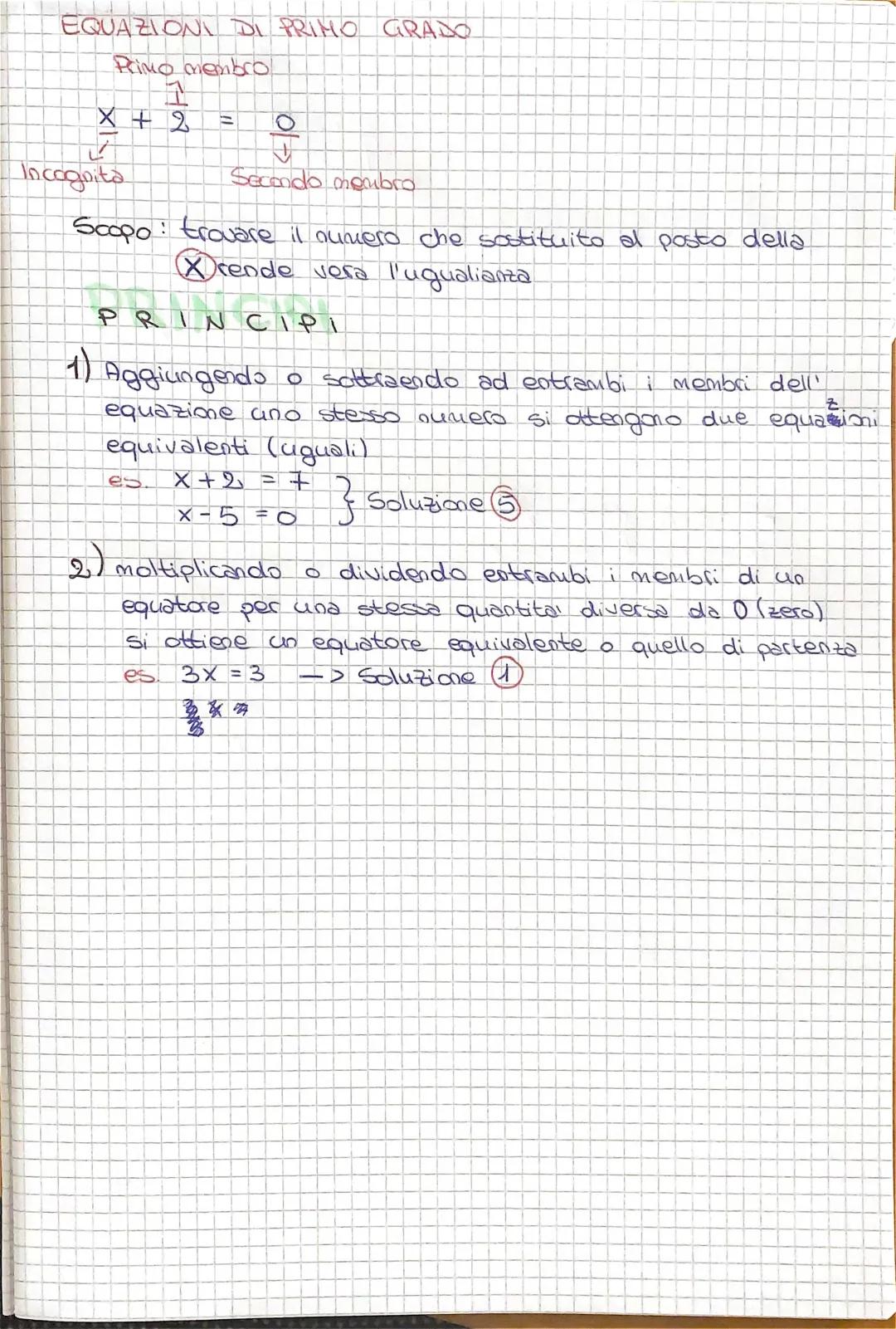 Equazioni di Primo Grado: Esercizi Svolti, PDF e Regole