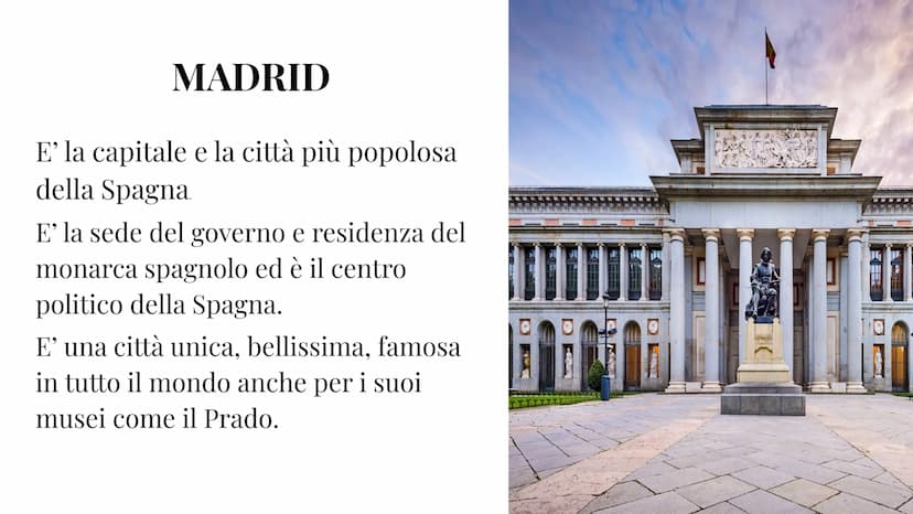 O
追
RICERCA SULLA
SPAGNA
Abigail Kendi. 15 Dicembre LA SPAGNA LA
MONARCHIA
La Spagna è una democrazia parlamentare e
una monarchia costituzi