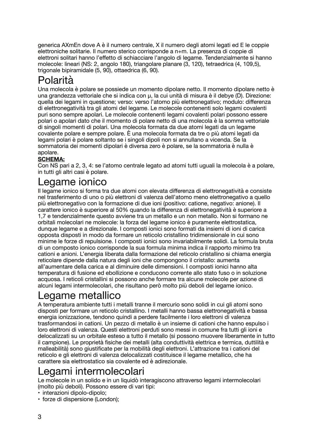 Chimica
I legami chimici
CAPITOLO 2
Sono i gas nobili si trovano in natura allo stato monoatomico. Gli atomi isolati sono
estremamente insta