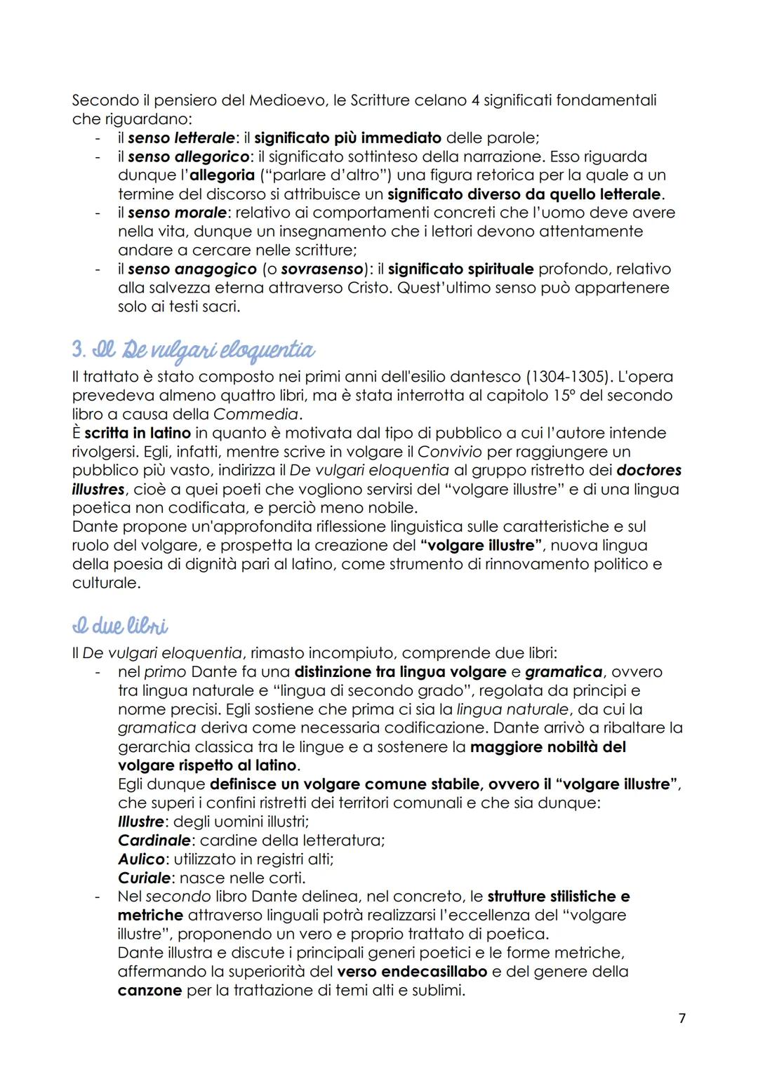 Dante
1. La vita
Gli studi e la formazione
Dante nasce a Firenze nel 1265. La famiglia apparteneva alla parte guelfa, di
piccola e decaduta 