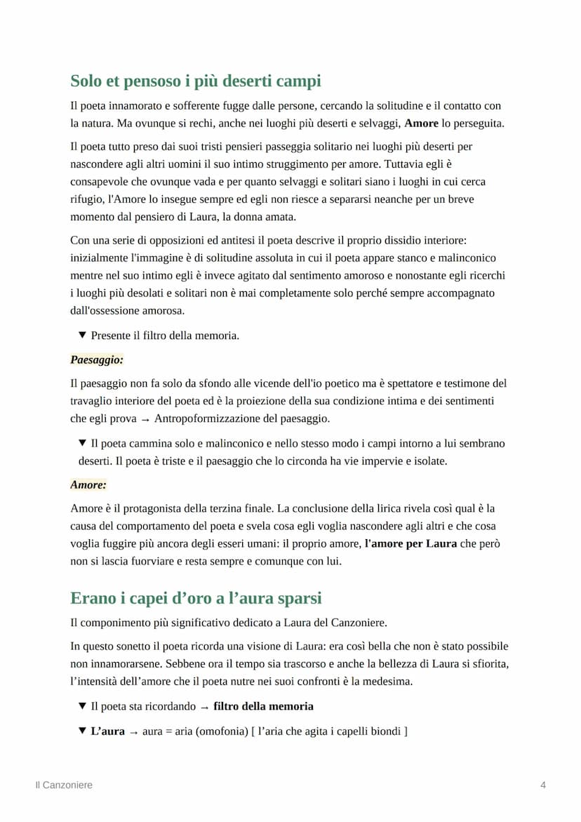 Il Canzoniere
Petrarca titola la sua raccolta Rerum vulgarium fragmenta, cioè Frammenti di componimenti
in volgare, ma anche popolari, di po