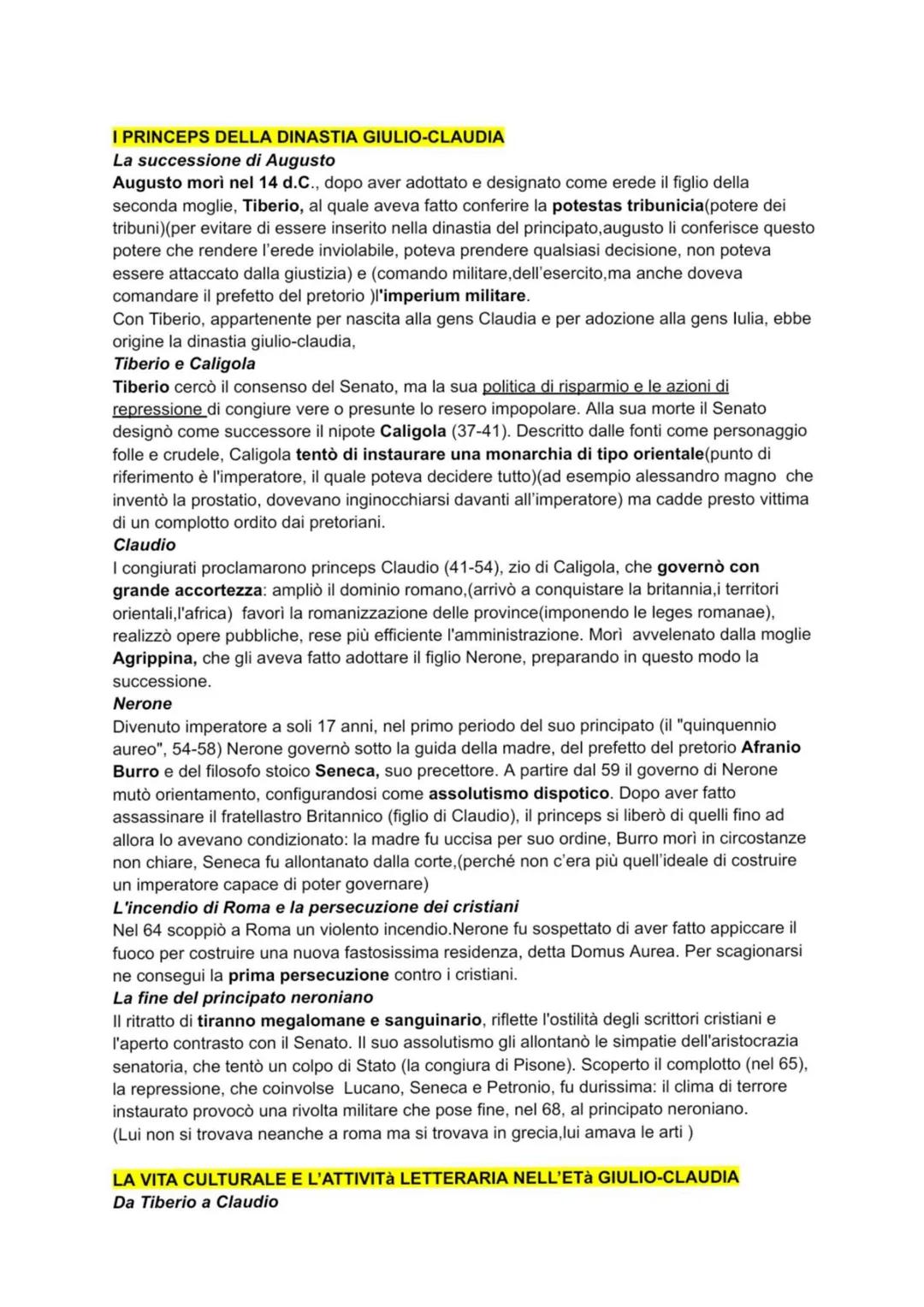 Dinastia giulio-claudia e Fedro 
