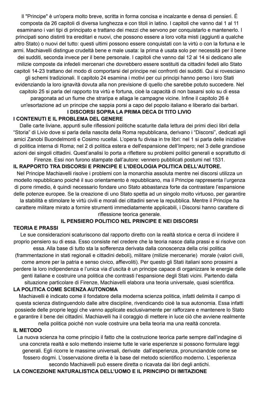 1. LA VITA
L'ATTIVITÀ POLITICA
Niccolò Machiavelli nacque a Firenze nel 1469 da una famiglia borghese. Ebbe un'educazione
umanistica. Nel 14