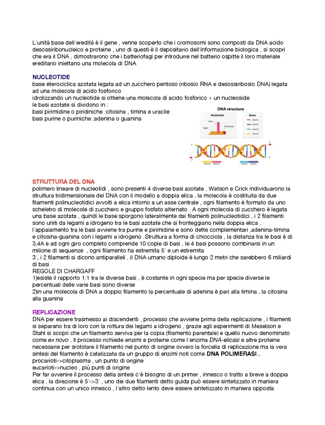 GENETICA MOLECOLARE 
