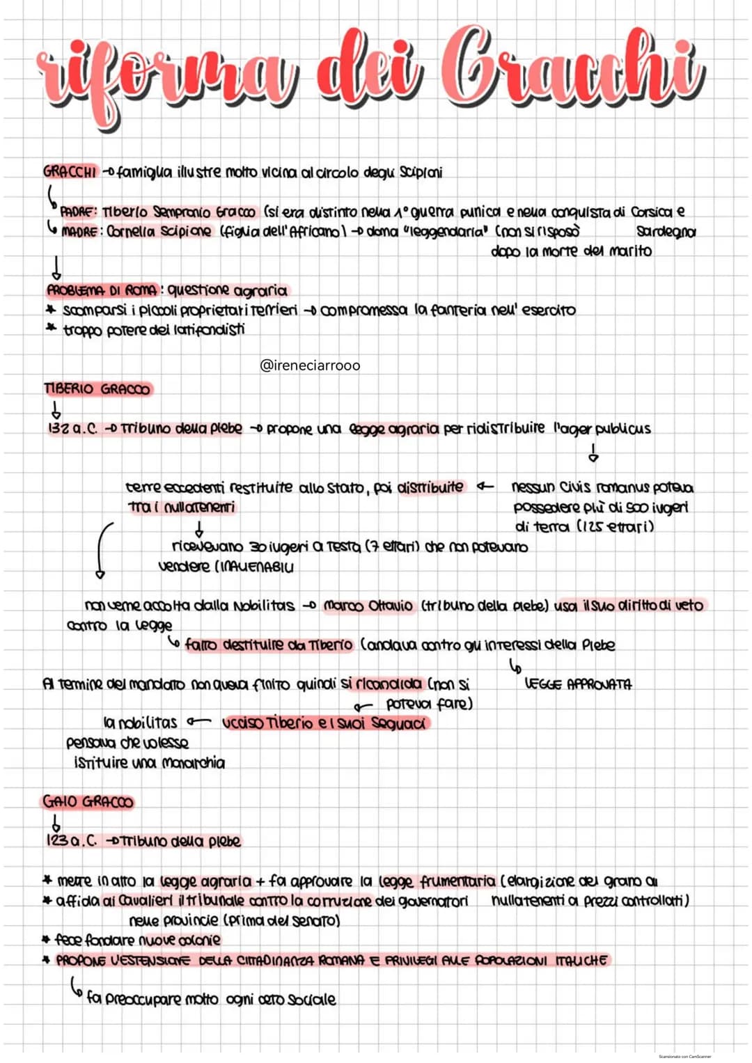 riferna dei Gracchi
GRACCHI famigua illustre molto vicina al circolo degli Scipioni
6.
PADRE: Tiberlo Sempronio Gracco (si era distinto nell