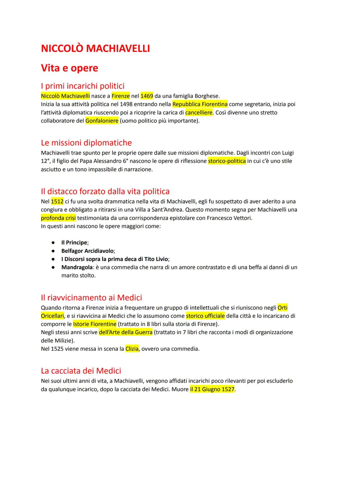 # NICCOLÒ MACHIAVELLI

Vita e opere

## I primi incarichi politici

Niccolò Machiavelli nasce a Firenze nel 1469 da una famiglia Borghese.
I