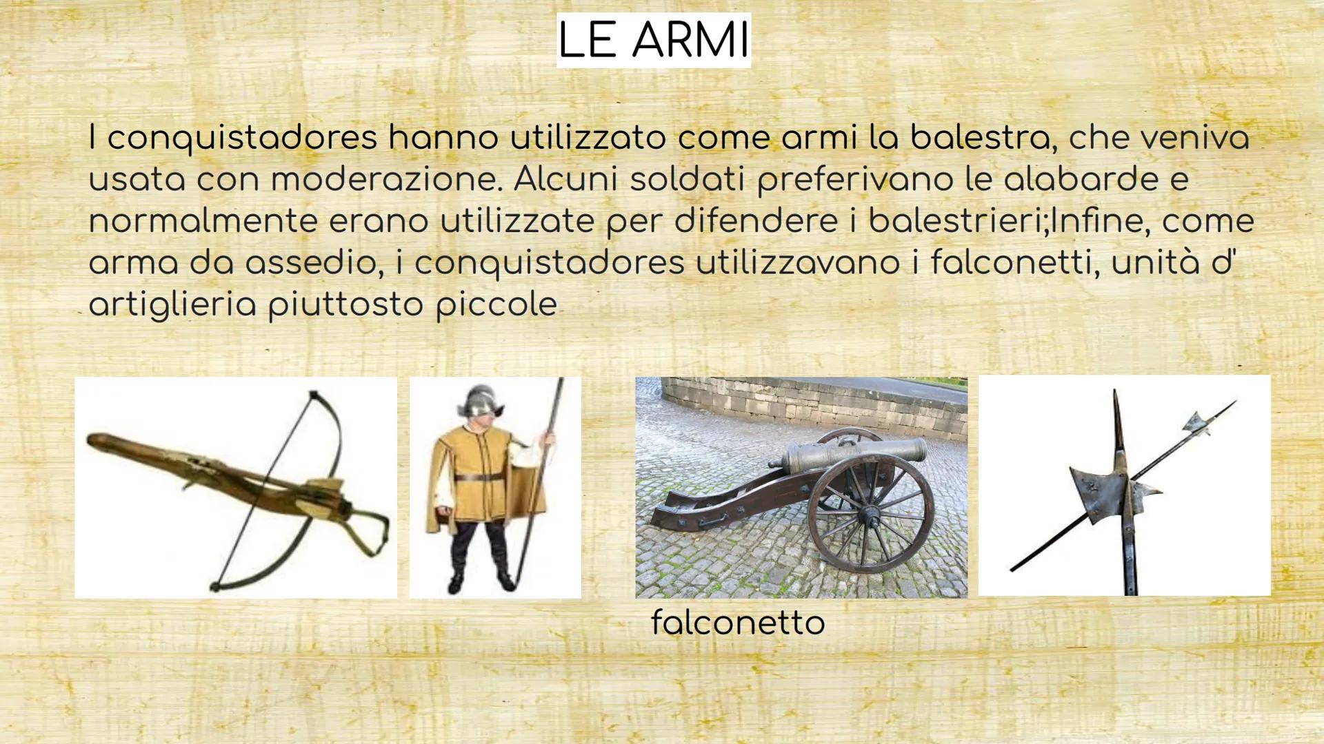 I CONQUISTADORES
Il termine conquistadores dallo spagnolo\portoghese significa
conquistatore,soldato, esploratore che dal XV al XVII portò l