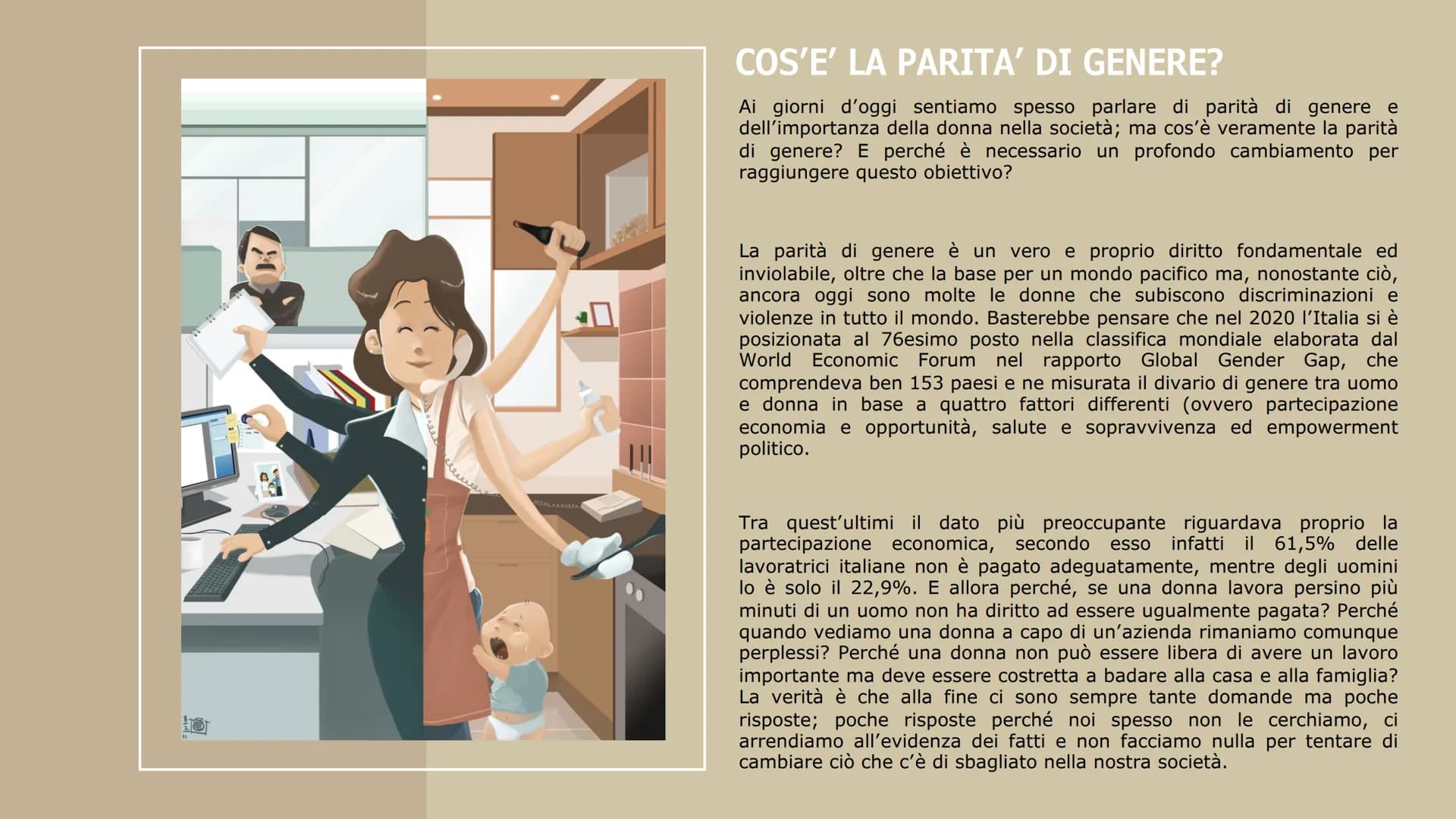 
<h2 id="introduzione">Introduzione</h2>
<p>Le catene delle donne sono state forgiate dagli uomini, non dall'anatomia. Estelle Ramey. A cura