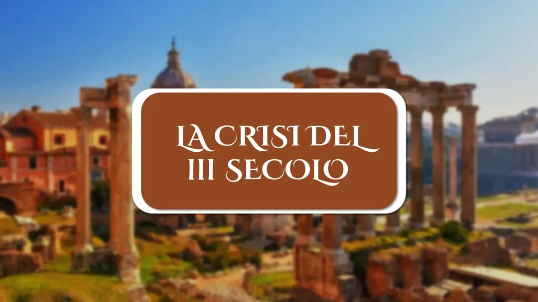 La crisi del III secolo e l'impero cristiano