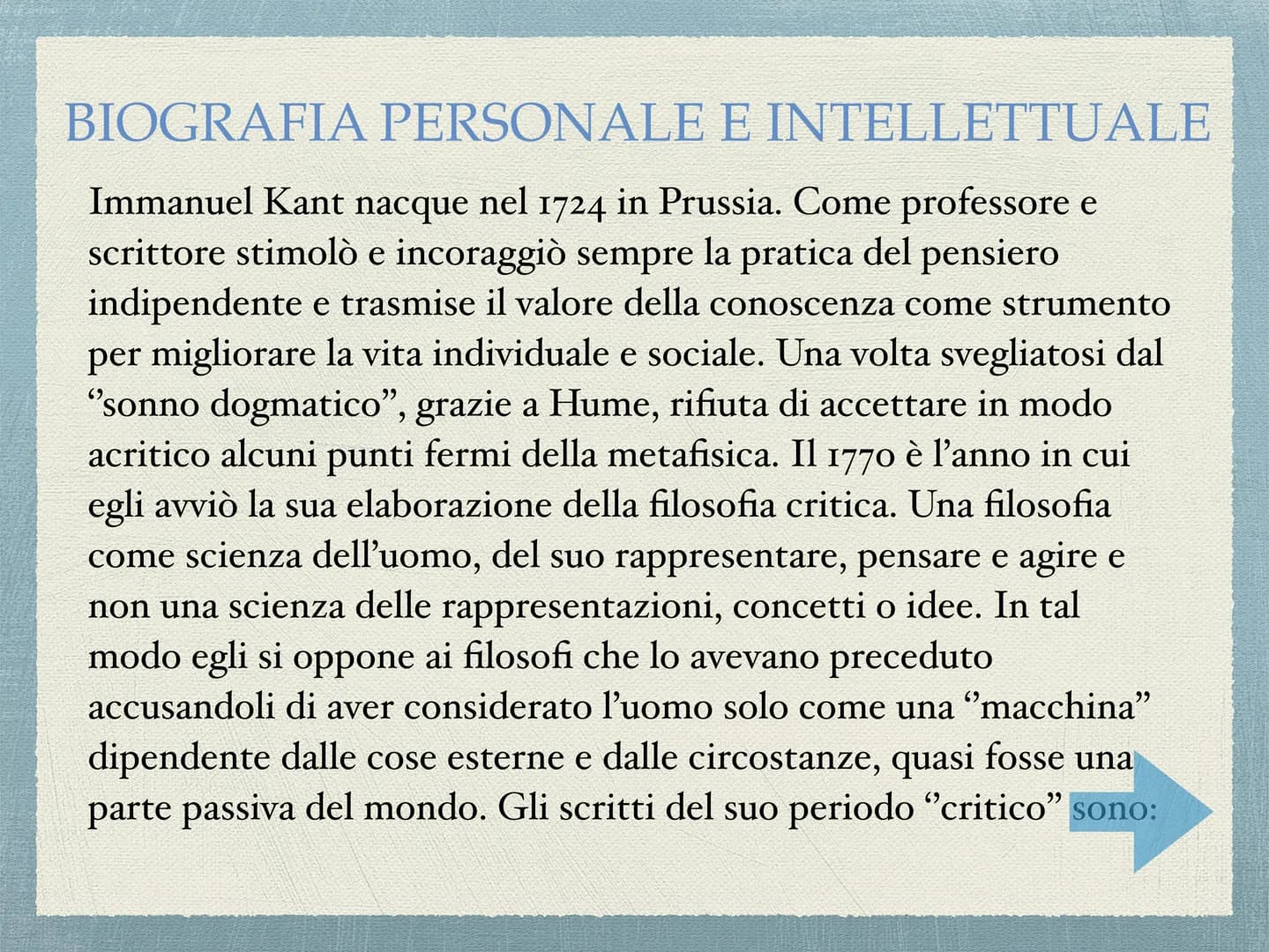 ΚΑΝΤ
"La pigrizia e la viltà sono le cause per cui tanta
parte degli uomini, dopo che la natura li ha da
lungo tempo affrancati dall'eterodi