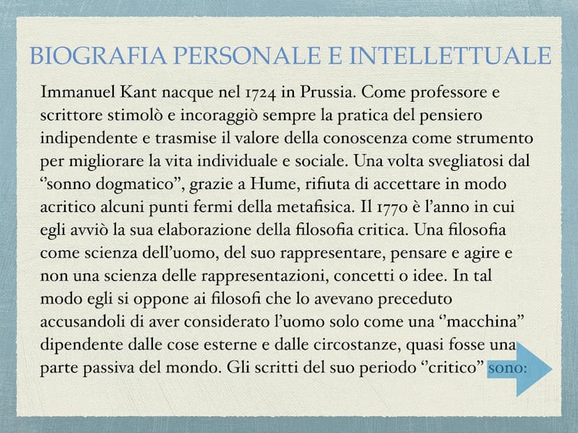 ΚΑΝΤ
"La pigrizia e la viltà sono le cause per cui tanta
parte degli uomini, dopo che la natura li ha da
lungo tempo affrancati dall'eterodi