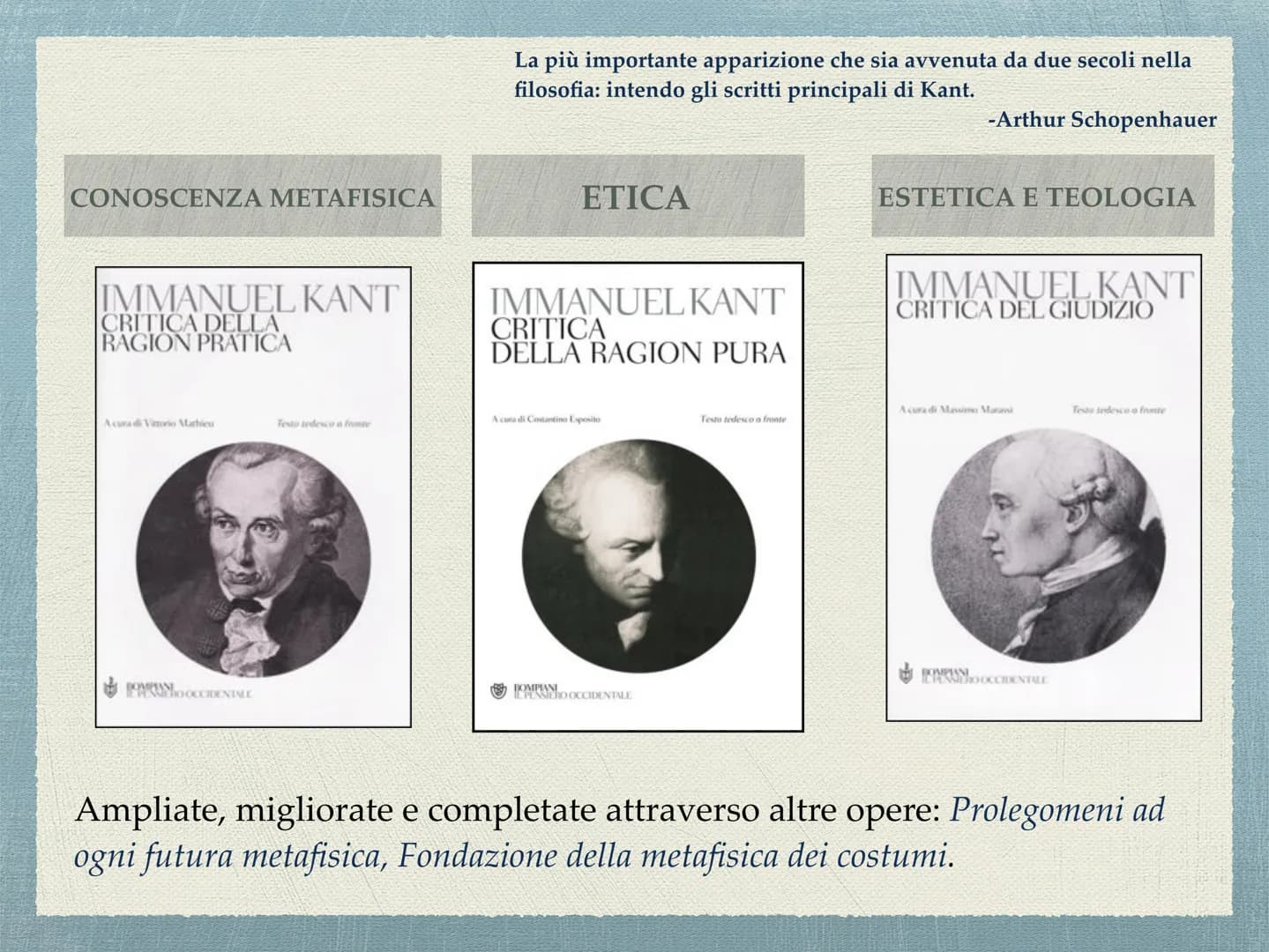 ΚΑΝΤ
"La pigrizia e la viltà sono le cause per cui tanta
parte degli uomini, dopo che la natura li ha da
lungo tempo affrancati dall'eterodi