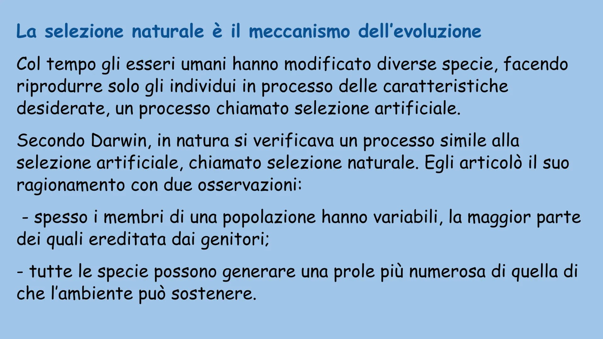 La teoria dell'evoluzione
Charles Darwin La teoria dell'evoluzione biologica spiega come le specie si
modificano nel tempo, e venne formulat