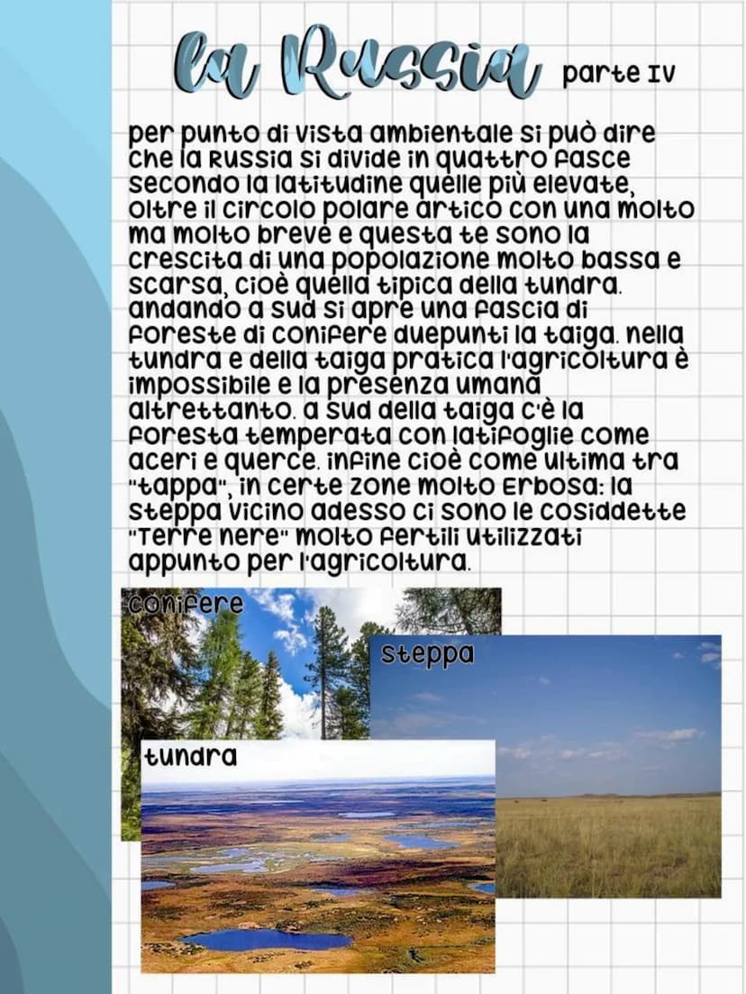 La Russia
la fascia settentrionale dell'Eurasia
la Russia è un paese vastissimo e na
un'estensione di circa 17 milioni di km² circa 17
volte