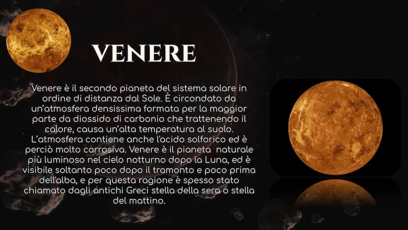 Il sistema solare COSA SI INTENDE PER SISTEMA SOLARE?
Per Sistema Solare si intende un insieme di corpi celesti, esso è
formato da:
8 pianet