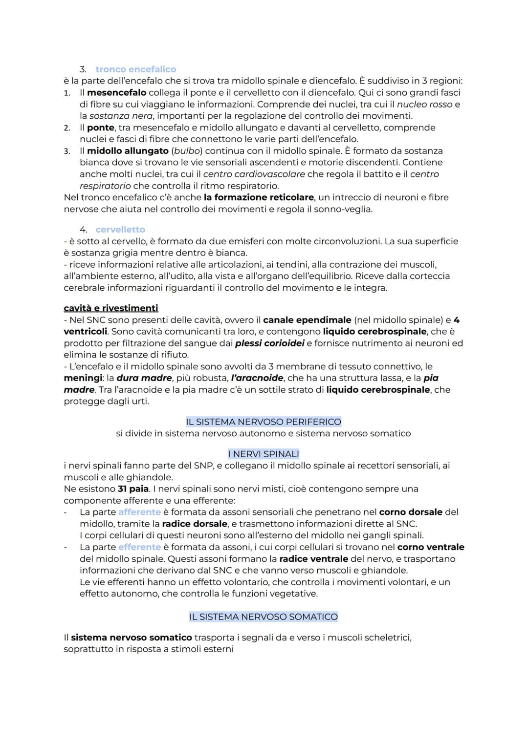 IL SISTEMA NERVOSO
Il sistema nervoso coordina l'attività degli organi e ci fa relazionare con l'esterno. Esso
opera seguendo 3 passaggi fon