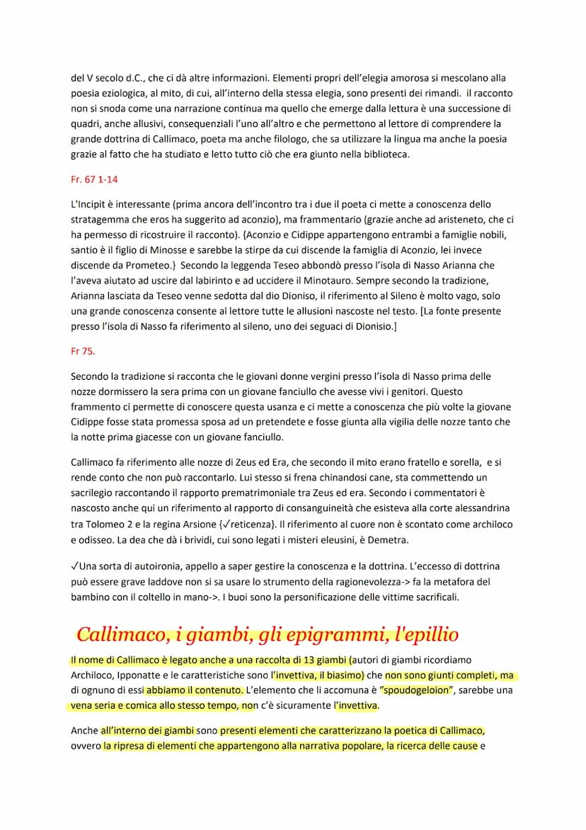 
<p>La letteratura greca ha creato generi letterari come l'epica, l'elegia, il giambo e il teatro. Ma gli autori dell'età ellenistica cercan