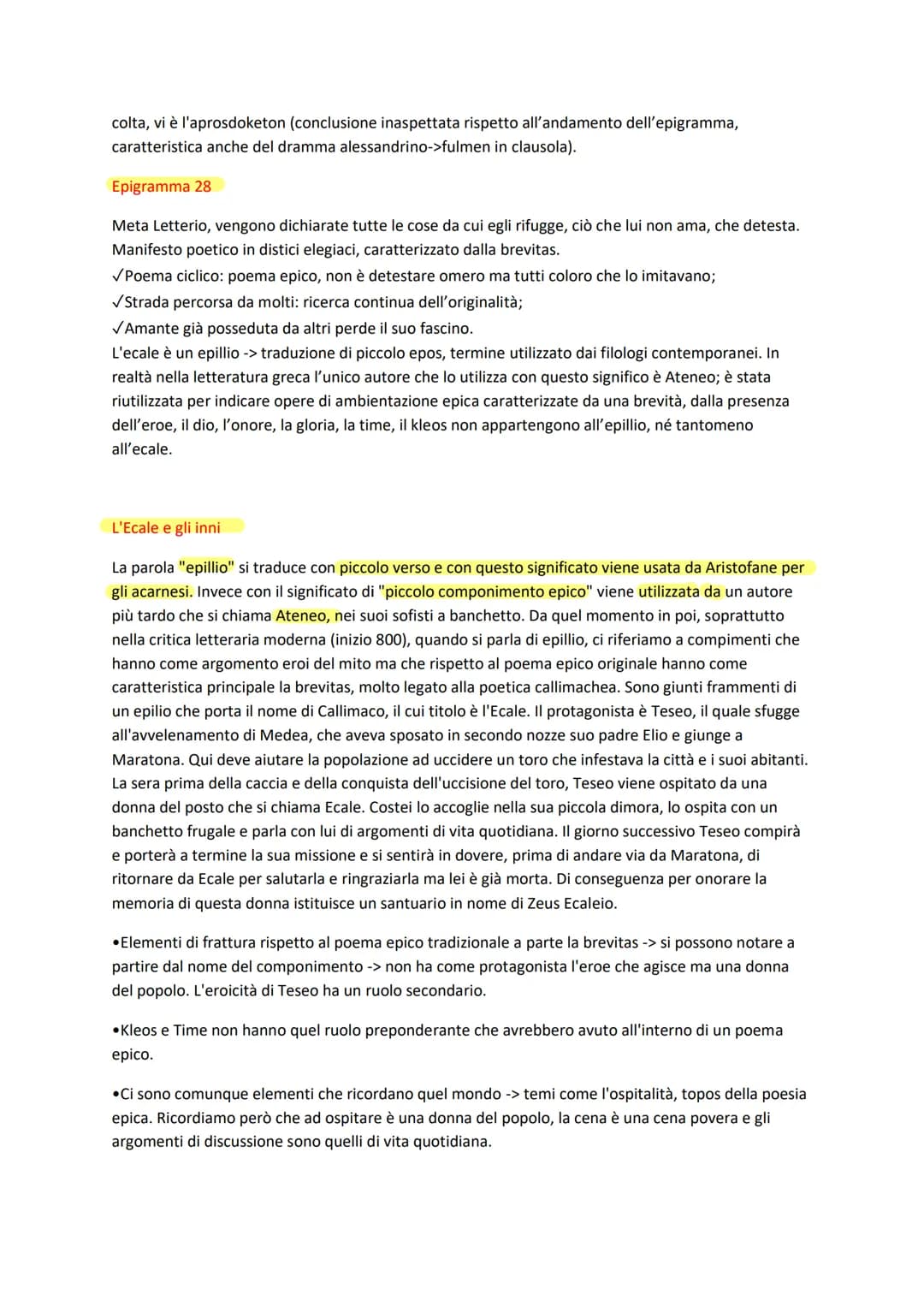 
<p>La letteratura greca ha creato generi letterari come l'epica, l'elegia, il giambo e il teatro. Ma gli autori dell'età ellenistica cercan