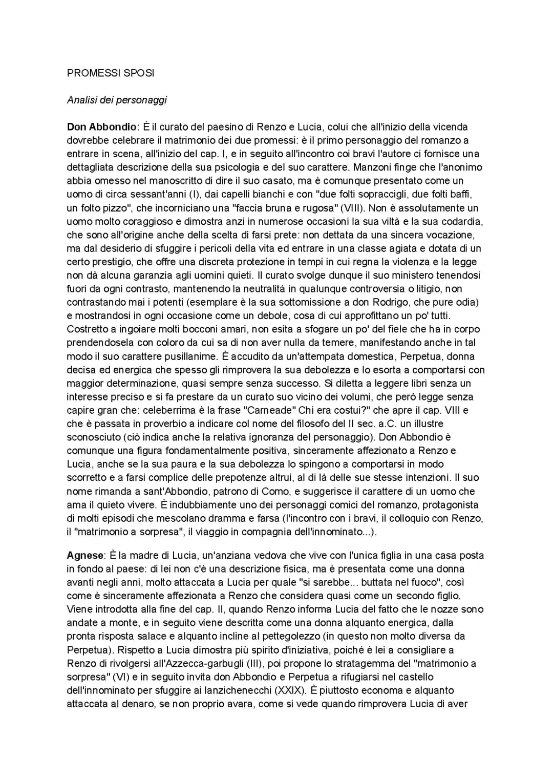 personaggi promessi sposi 