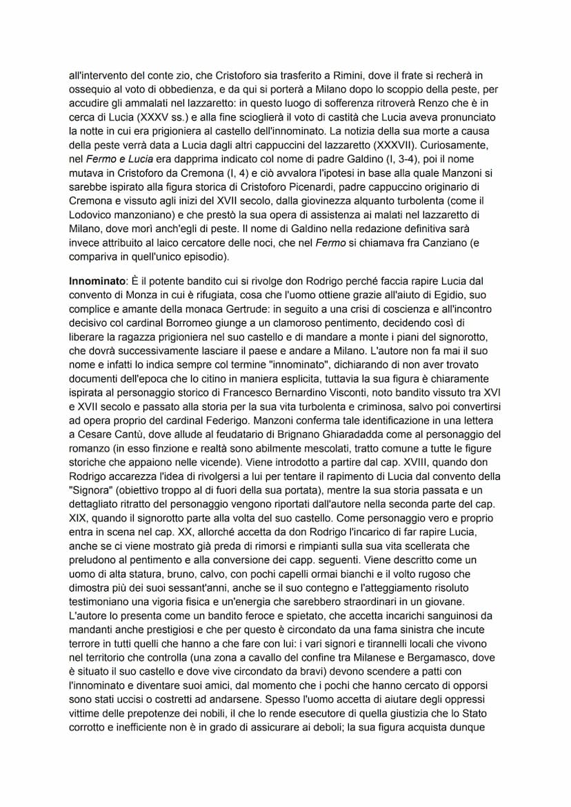 PROMESSI SPOSI
Analisi dei personaggi
Don Abbondio: È il curato del paesino di Renzo e Lucia, colui che all'inizio della vicenda
dovrebbe ce