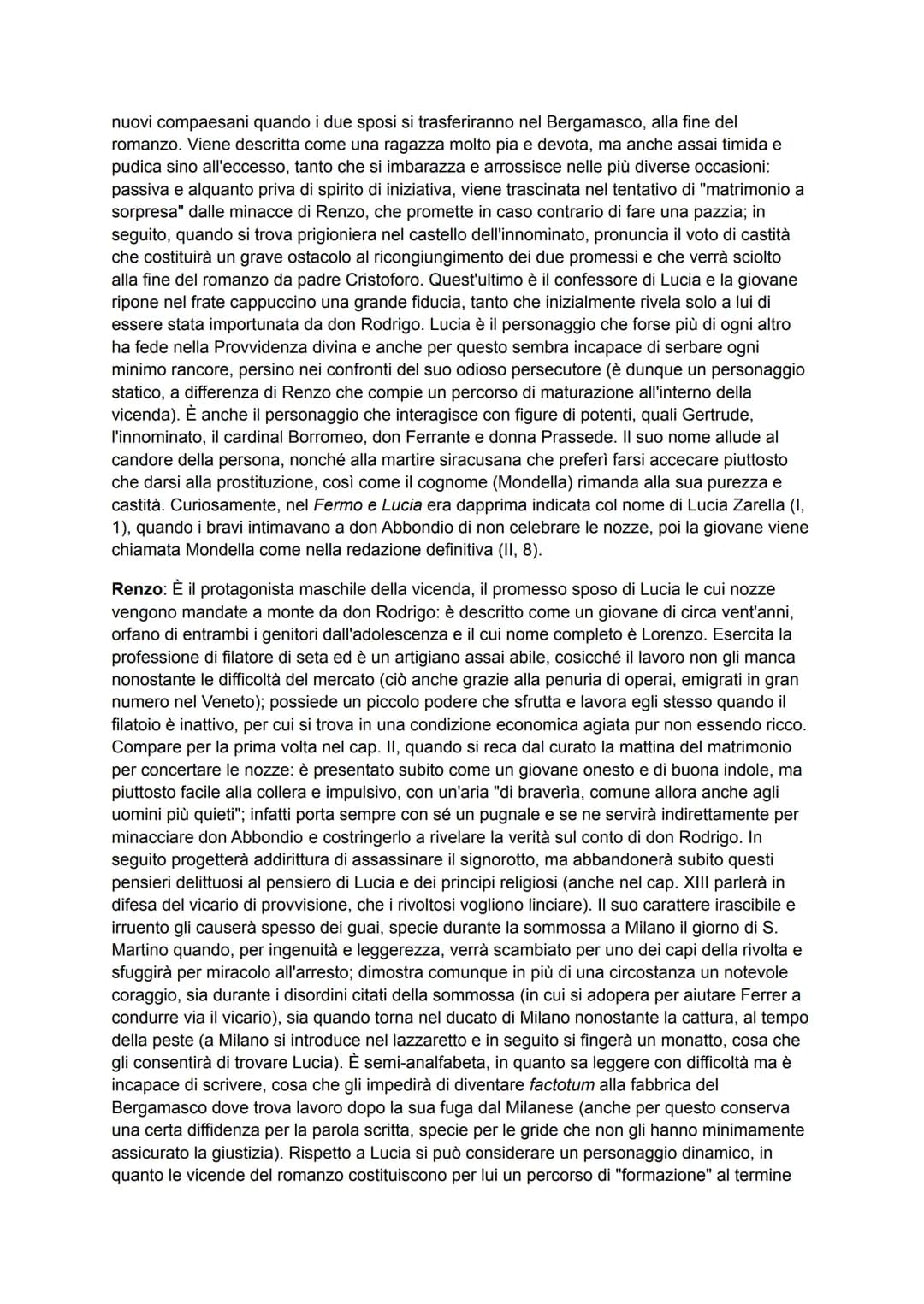 PROMESSI SPOSI
Analisi dei personaggi
Don Abbondio: È il curato del paesino di Renzo e Lucia, colui che all'inizio della vicenda
dovrebbe ce