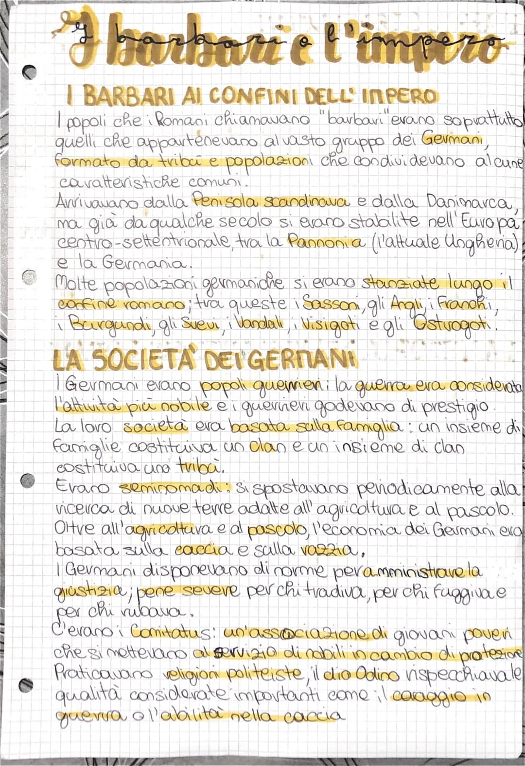 I barbari e l'impero
I BARBARI AI CONFINI DELL' INPERO
I popoli che i Romani chiamavano "barbari erano soprattutto
quelli che appartenevano 