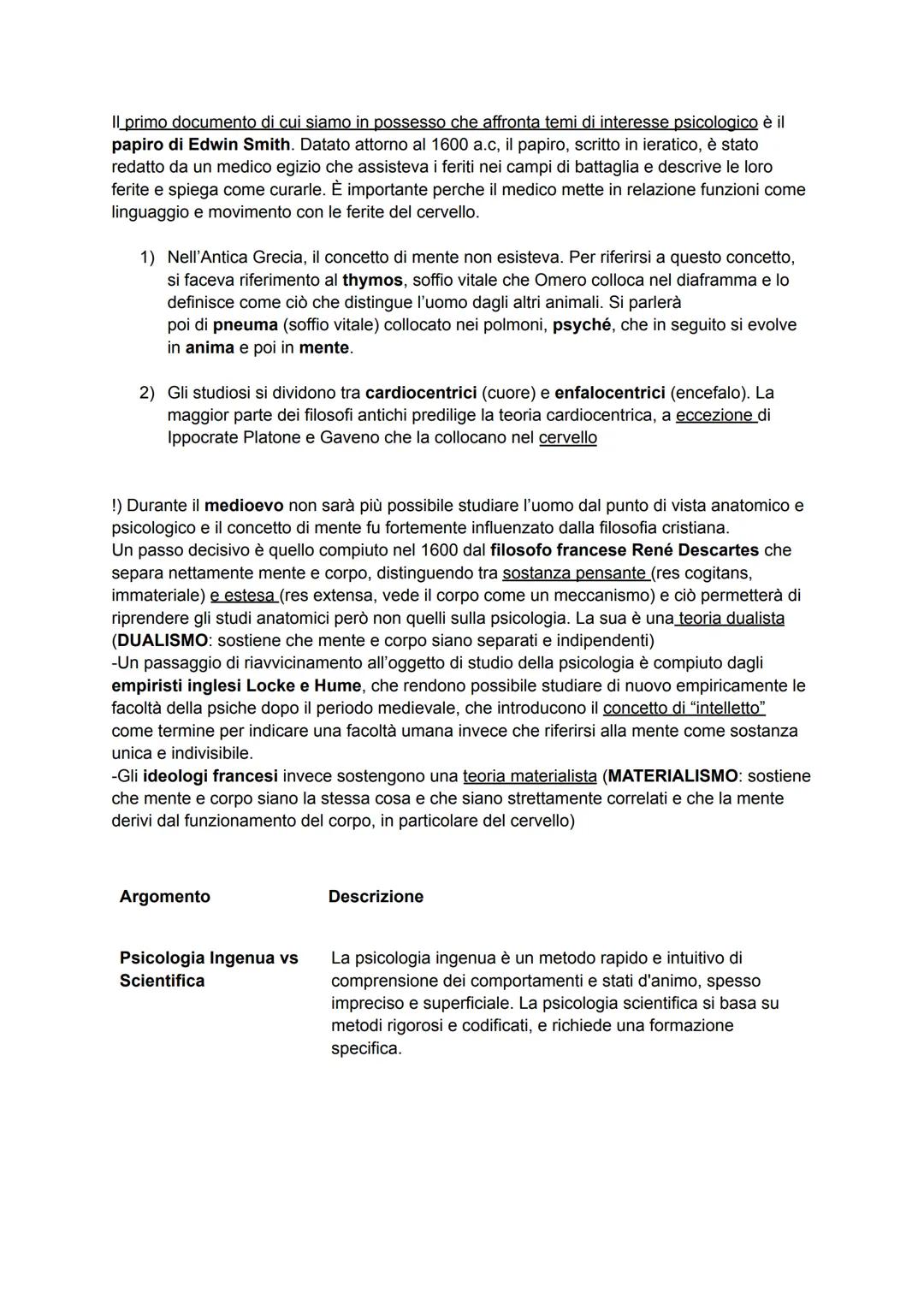 PSICOLOGIA INGENUA VS SCIENTIFICA
La psicologia ingenua è un modo di pensare rapido e veloce usato da tutti per comprendere
e analizzare com