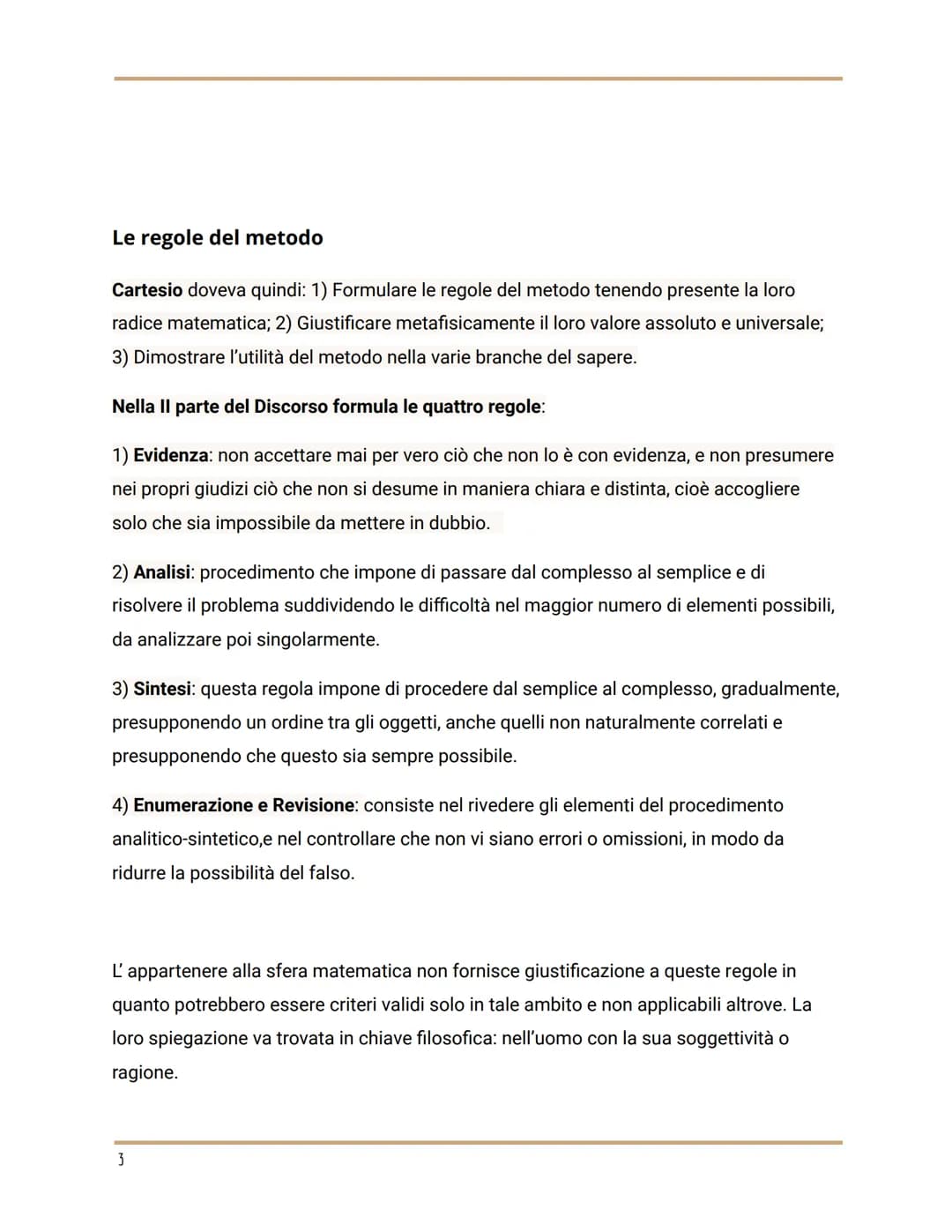 Cartesio
Vita e opere
La formazione a La Flèche, la partecipazione alla guerra e
l'intuizione del metodo, il trasferimento in Olanda.
René D