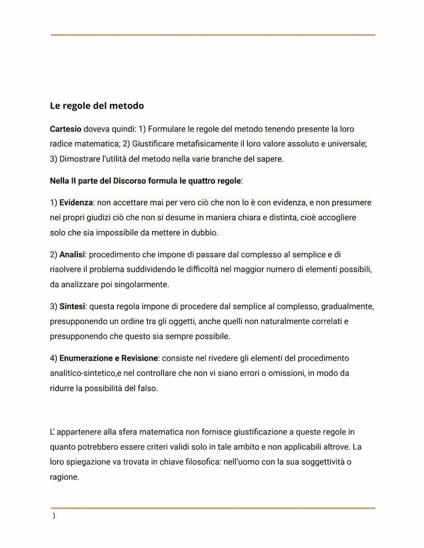 Cartesio
Vita e opere
La formazione a La Flèche, la partecipazione alla guerra e
l'intuizione del metodo, il trasferimento in Olanda.
René D