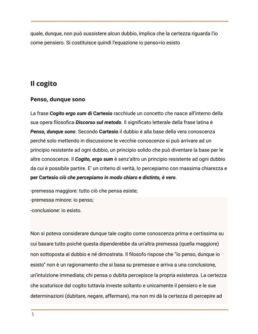 Cartesio
Vita e opere
La formazione a La Flèche, la partecipazione alla guerra e
l'intuizione del metodo, il trasferimento in Olanda.
René D
